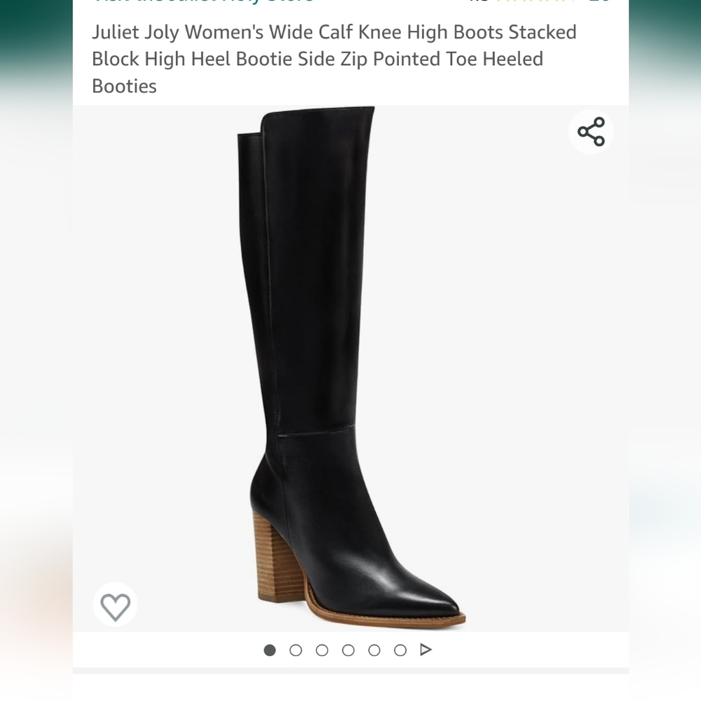 Juliet Joly Pointed Toe Knee Boots